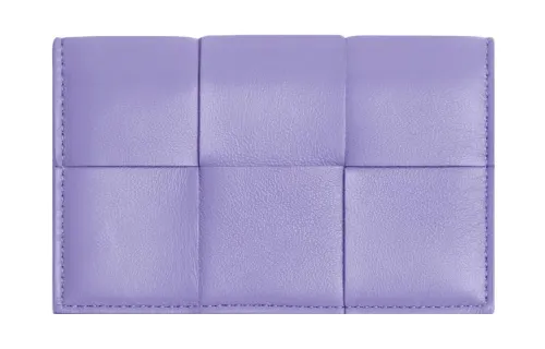 Bottega Veneta Sheepskin Card Holder Card Holder Women's Wisteria Purple