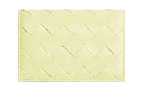 Bottega Veneta Sheepskin Card Holder Women's Light Yellow