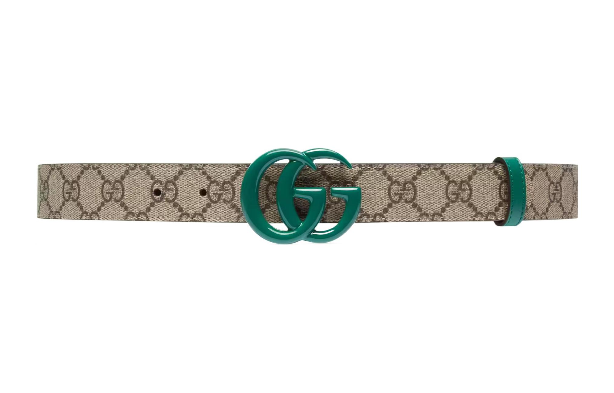 Мужской ремень Gucci GG Marmont (бежевый)