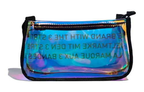 Adidas Originals Polyurethane Sports Bag, Toiletry Bag Unisex Transparent