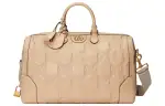 GUCCI Leather Handbag, Shoulder Bag, Crossbody Bag, Travel Bag Medium Men's Beige