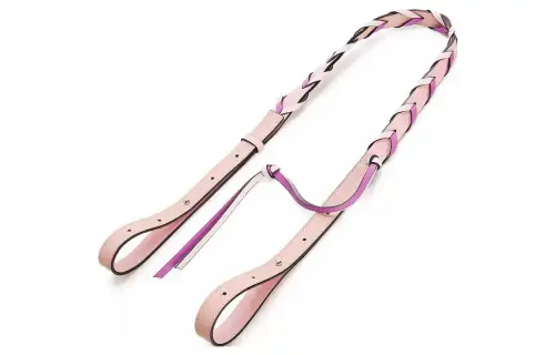 LOEWE Cow Leather Bag Straps Women's Pink