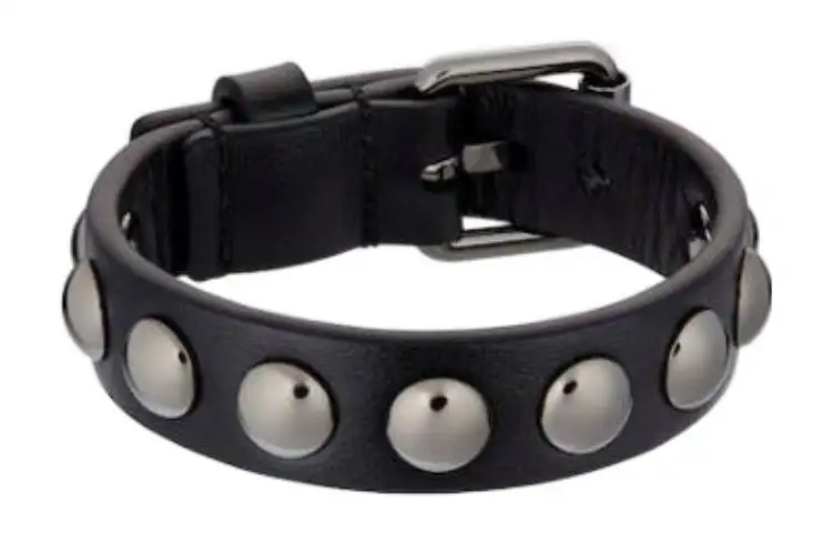 DIOR Calfskin Wristband Women's Black
