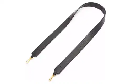 LOEWE Satin Cow Leather Bag Straps Women's Black