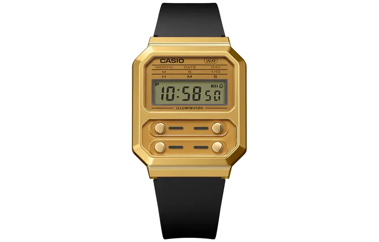 CASIO Unisex VINTAGE Series 40.7mm Gold Watch A100WEFG-9A