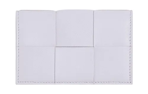 Bottega Veneta Sheepskin With Cow Leather Card Holder Women's Light Purple