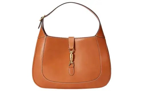 GUCCI Jackie 1961 Leather Crescent Shoulder Bag Shoulder Bag Medium Women's Original Brown