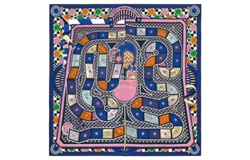 HERMES Silk Scarf Women's Multicolor