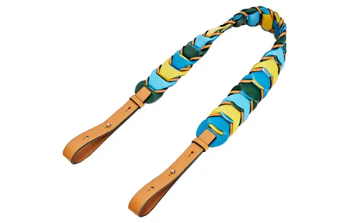 LOEWE Calfskin Bag Straps Women's Yellow/Blue