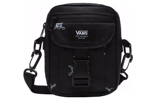 Vans Polyester Shoulder Bag, Crossbody Bag Regular Unisex Black