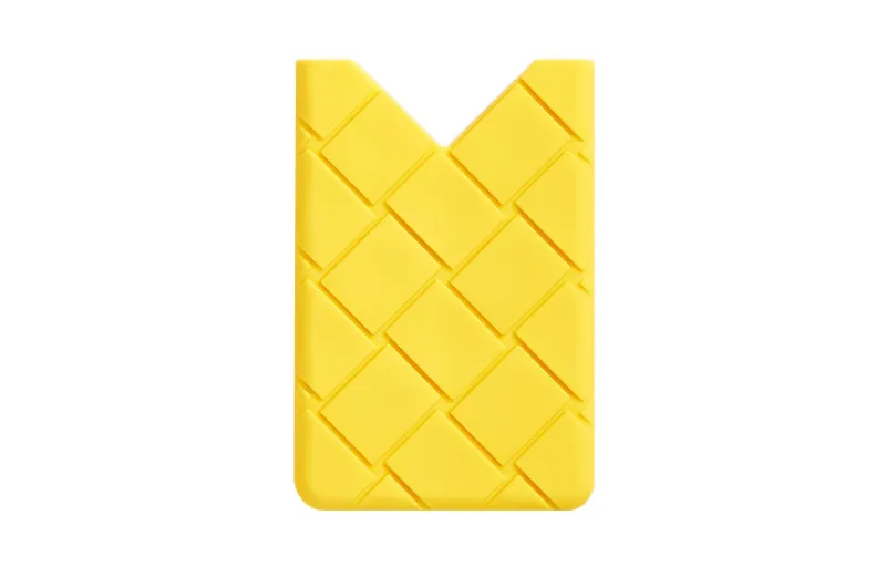Bottega Veneta Silicone Card Holder Men's Lemon