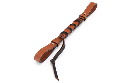 LOEWE Cow Leather Bag Straps Women's Tan/Black