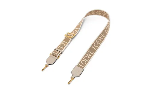LOEWE Anagram Jacquard With Calfskin Bag Straps Women's Khaki