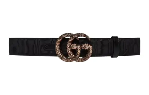 GUCCI GG Marmont Fabric Belts Women's Black