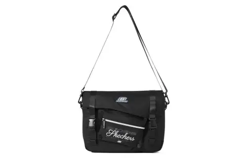 Skechers Fabric Crossbody Bag, Shoulder Bag Unisex Black