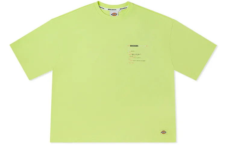Dickies SS22 T Shirt Unisex Green Yellow