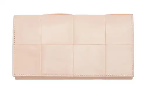 Bottega Veneta Cow Leather Wallet Men's Light Pink