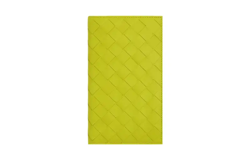 Bottega Veneta Cow Leather Wallet Large Men's Kiwi Green/Gray