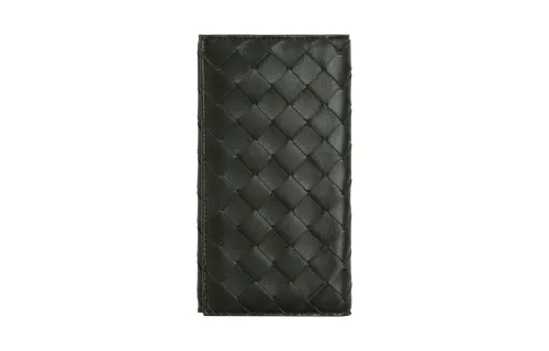 Bottega Veneta Cow Leather Wallet Large Men's Dark Green