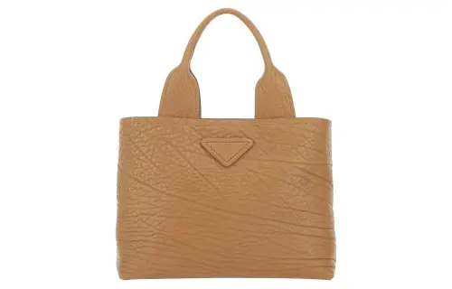 PRADA Calfskin Tote Bag, Shopping Bag, Handbag Regular Women's Camel