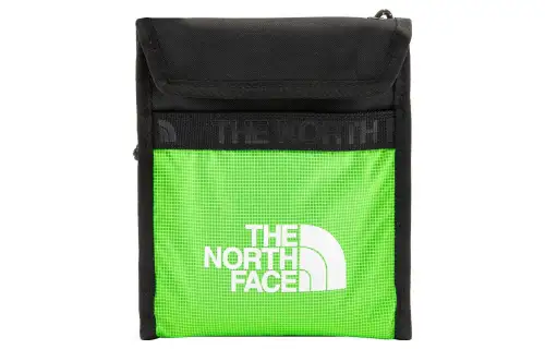 THE NORTH FACE 1L Shoulder Bag, Crossbody Bag, Outdoor Bag Polyester Green & Black Unisex