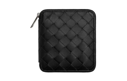 Bottega Veneta Cow Leather Wallet Small Men's Black