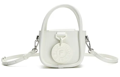 FILA Pu One Shoulder Handbag Small Women's Cloud White