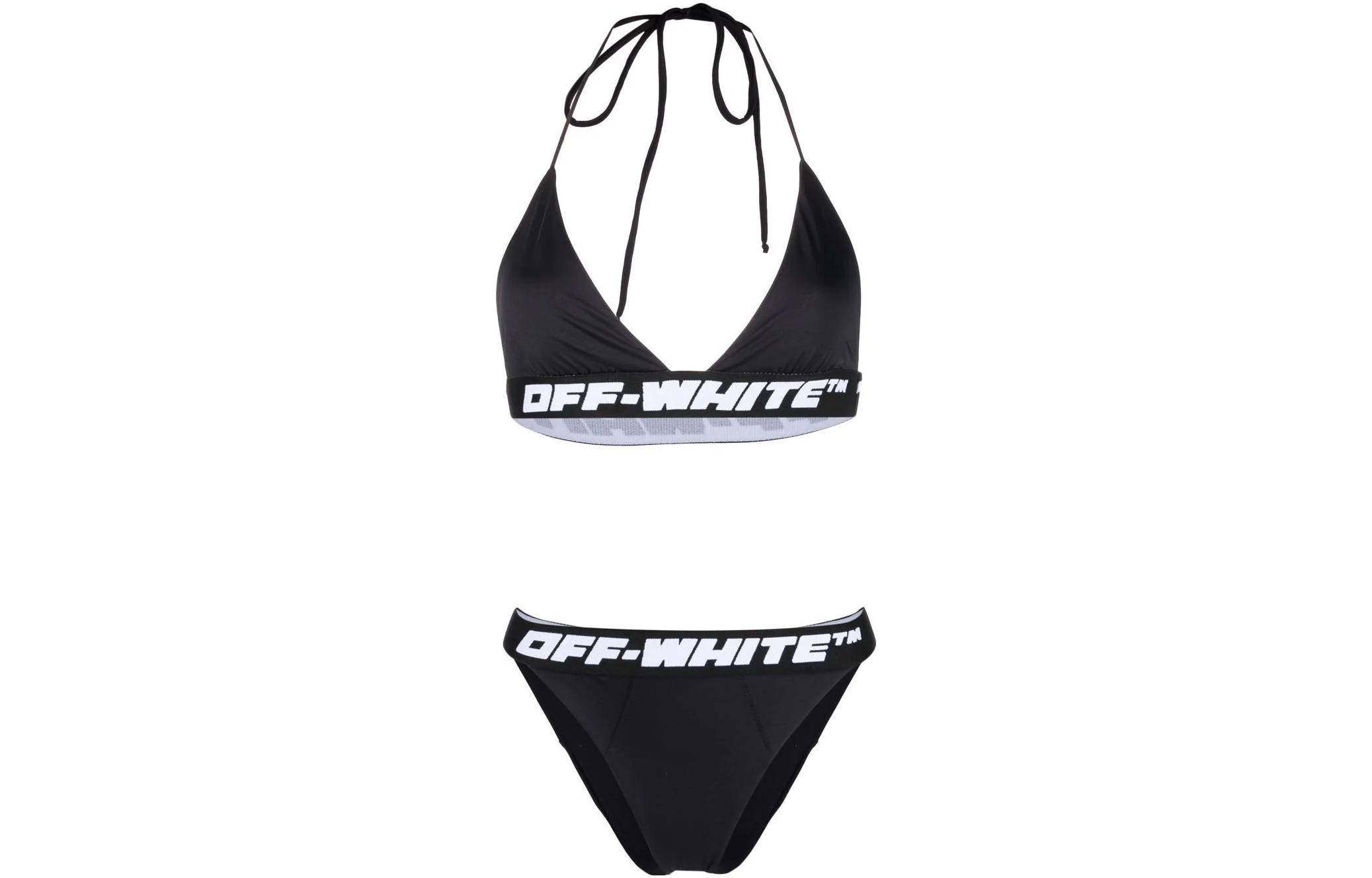 OFF WHITE FW22 Two Piece Swimsuit Slim Fit Women’s Black