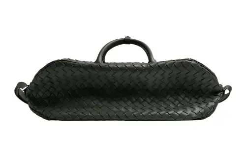 Bottega Veneta Sheepskin Travel Bag Men's Dark Green