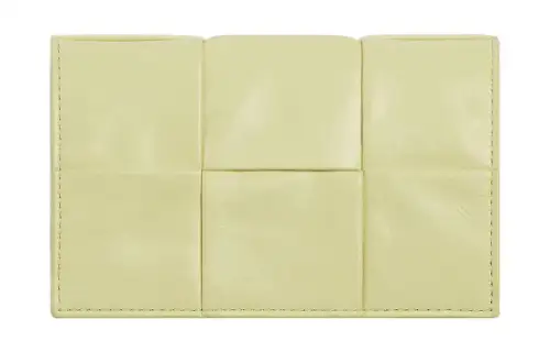 Bottega Veneta Cow Leather Card Holder Men's Lemon