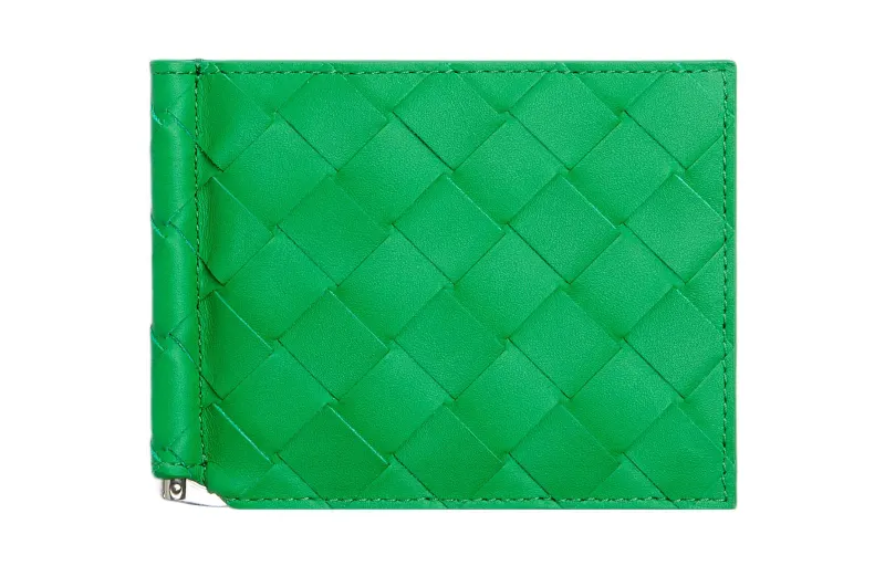 Bottega Veneta Cow Leather Wallet Men's Green
