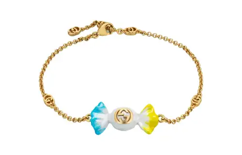 GUCCI Interlocking Bracelets Unisex Gold