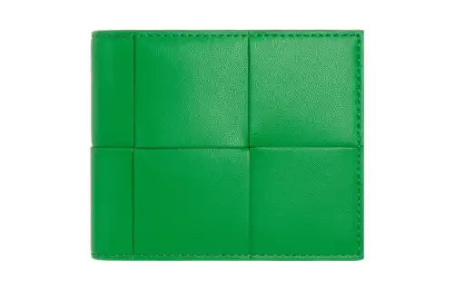 Bottega Veneta Cow Leather Wallet Small Men's Green