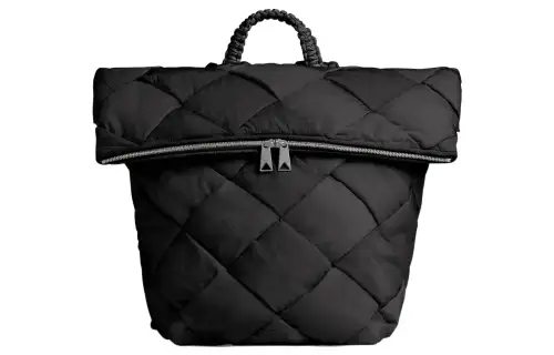 Bottega Veneta CASSETTE Fabric Backpack Men's Black