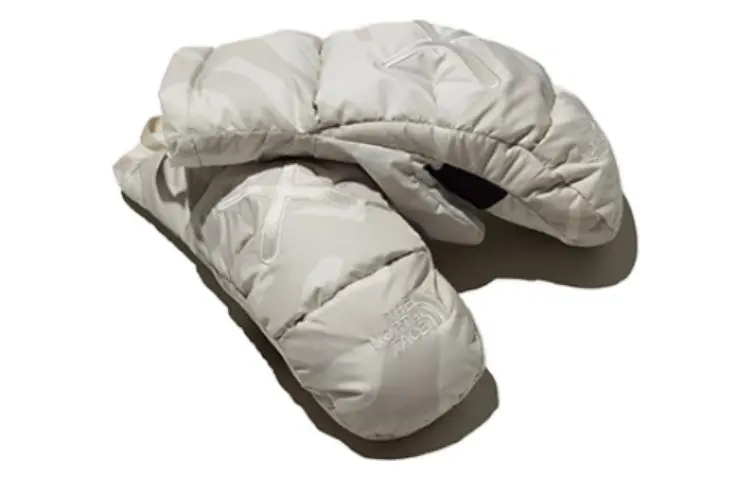 THE NORTH FACE Leather Gloves Unisex Light Gray