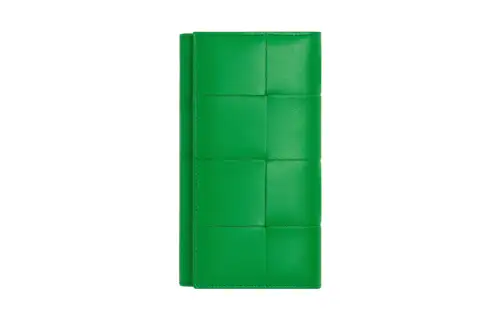 Bottega Veneta Cow Leather Wallet Large Men's Green