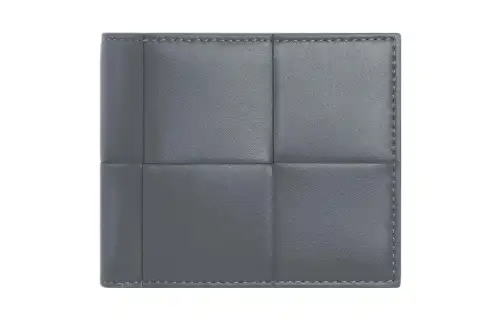 Bottega Veneta Calfskin Wallet Men's Gray