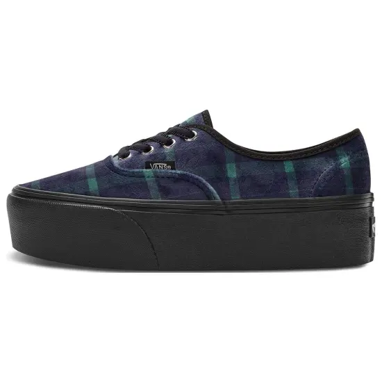 Vans Authentic Stackform 'Velvet Plaid - Green Black'