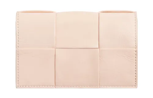 Bottega Veneta Calfskin Card Holder Men's Light Pink