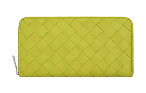 Bottega Veneta Cow Leather Wallet Large Men's Bright Yellow