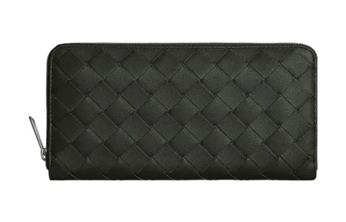 Bottega Veneta Cow Leather Wallet Large Men's Dark Green