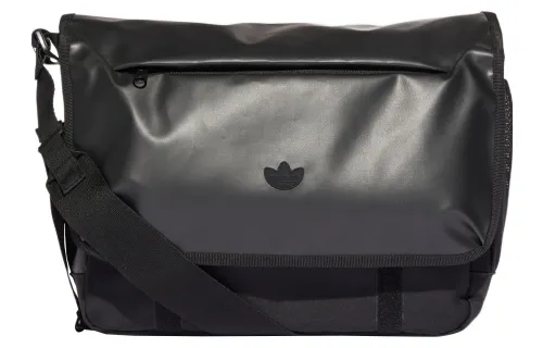 Adidas Originals Trefoil TPU Messenger Bag, Shoulder Bag, Crossbody Bag Regular Unisex Black