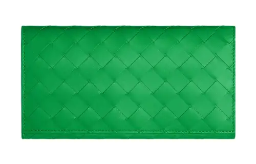 Bottega Veneta Cow Leather Wallet Large Men's Parrot Green