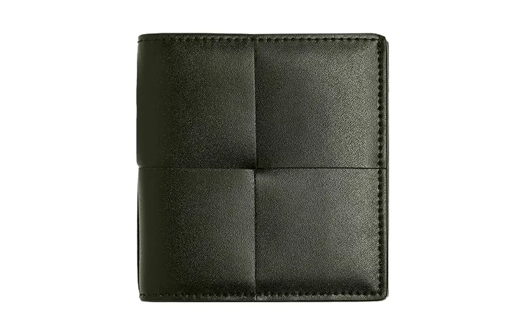 Bottega Veneta Cow Leather Card Holder, Wallet Small Men's Dark Green