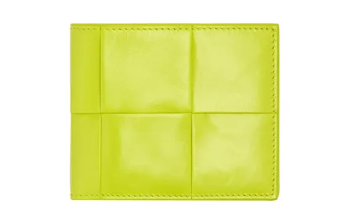 Bottega Veneta Cow Leather Wallet Small Men's Lemon Kiwi Green