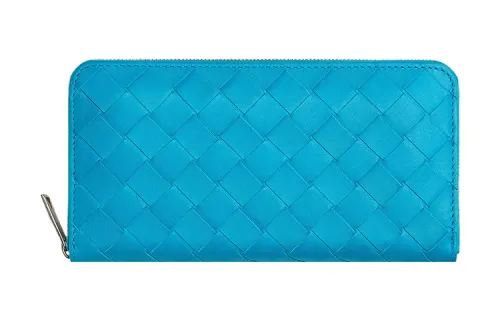 Bottega Veneta Cow Leather Wallet Large Men's Sky Blue
