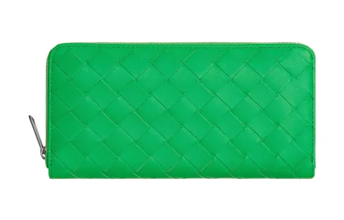 Bottega Veneta Cow Leather Wallet Large Men's Parrot Green