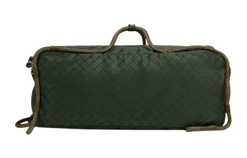 Bottega Veneta Fabric Travel Bag, Shoulder Bag, Crossbody Bag, Handbag Men's Dark Green