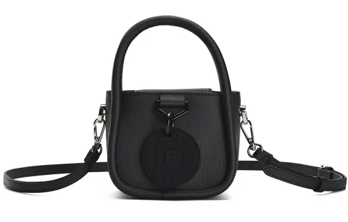 FILA Polyurethane Crossbody Handbag Small Women's Jet Black