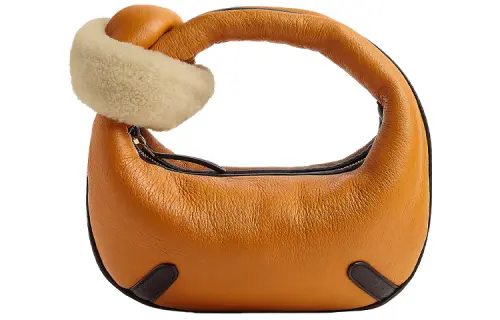 Bottega Veneta Jodie Shearling With Cow Leather Handbag Mini Women's Brown